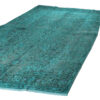 Tapis persan authentique avec laine noué à la main à Ispahan bleu sarcelle