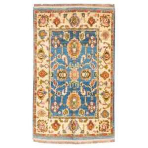 Tapis persan authentique avec laine noué à la main à Kashmar bordure