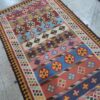Tapis Kilim en laine persane authentique tissé à la main à Shiraz Qashqai