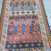 Tapis Kilim en laine persane authentique tissé à la main à Shiraz Qashqai
