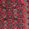Tapis persan authentique en laine noué à la main à Hamadan Herati rouge