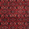 Tapis persan authentique en laine noué à la main à Hamadan Herati rouge