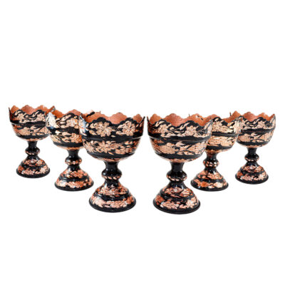 Ensemble Haft-Seen en cuivre pour décoration de table du Nouvel An persan