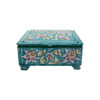 Copper Jewelry Box Hand-Painted with Persian Minakari Enamel