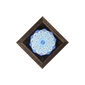 Assiette Décorative en Cuivre Peinte à la Main avec de l’Émail Minakari Persan Daryai