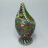 Vase en poterie décoratif peint à la main avec émail Minakari persan Bote Jeghe