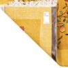 Tapis Gabbeh en laine persane véritablement tissé à la main en Fars floral jaune