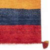 Tapis Gabbeh en laine persane véritablement tissé à la main en Fars rayé