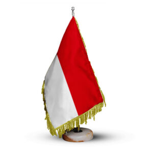 Drapeau de Table de l’Indonésie avec Base en Pierre