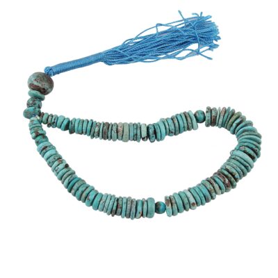 Chapelet turquoise de Neyshabur – Perles de prière artisanales