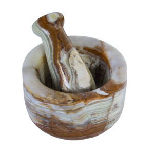 Ensemble Mortier et Pilon en Marbre Fabriqué à la Main pour Chefs et Cuisiniers à Domicile