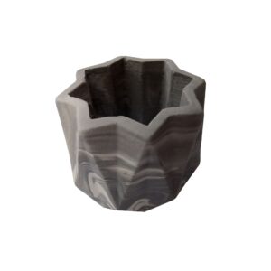 Mini vase en béton fait main gris mat