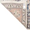 Tapis persan original en soie noué à la main à Tabas Médaillon floral crème