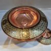 Persian Brass Caviar Server with Khatamkari