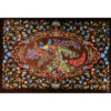 Hand-Knotted Persian Pictorial Rug from Qom Depicting Peafowls
