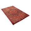 Tapis persan avec laine noué à la main original à Zanjan tribal rouge