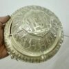 Serveur à caviar persan fait à la main avec couvercle à rouleau en laiton