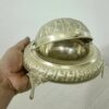 Serveur à caviar persan fait à la main avec couvercle à rouleau en laiton