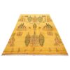 Tapis Gabbeh en laine persane tissé à la main en Fars jaune
