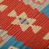 Tapis de Couloir Kilim Persan en Laine Tissé à la Main à Fars Qashqai Rouge