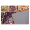 Tapis Persan Vintage Patchwork Noué à la Main Rouge