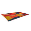Tapis Persan Vintage Patchwork Noué à la Main Géométrique
