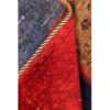 Tapis Persan Vintage Patchwork Noué à la Main Géométrique