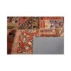 Tapis Persan Vintage Patchwork Noué à la Main Géométrique Rouge Brique