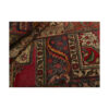 Tapis Persan Vintage Patchwork Noué à la Main Rouge