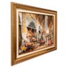 Hand-Knotted Persian Pictorial Rug from Tabriz Depicting Coppersmiths Bazaar