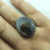 Persian Dendritic Agate Shajar Silver Ring for Men Hadi