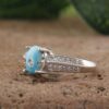 Bague en Argent Persan pour Femme avec Turquoise de Nishapur