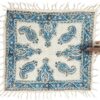Nappe Persane : Imprimée au Bloc Traditionnel Kalamkari d'Ispahan - Modèle Bleu