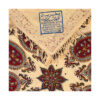 Nappe Persane : Imprimée au Bloc Traditionnel Kalamkari d'Ispahan - Modèle Jaune