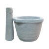 Set Mortier et Pilon en Pierre Fabriqué à la Main pour l'Excellence Culinaire