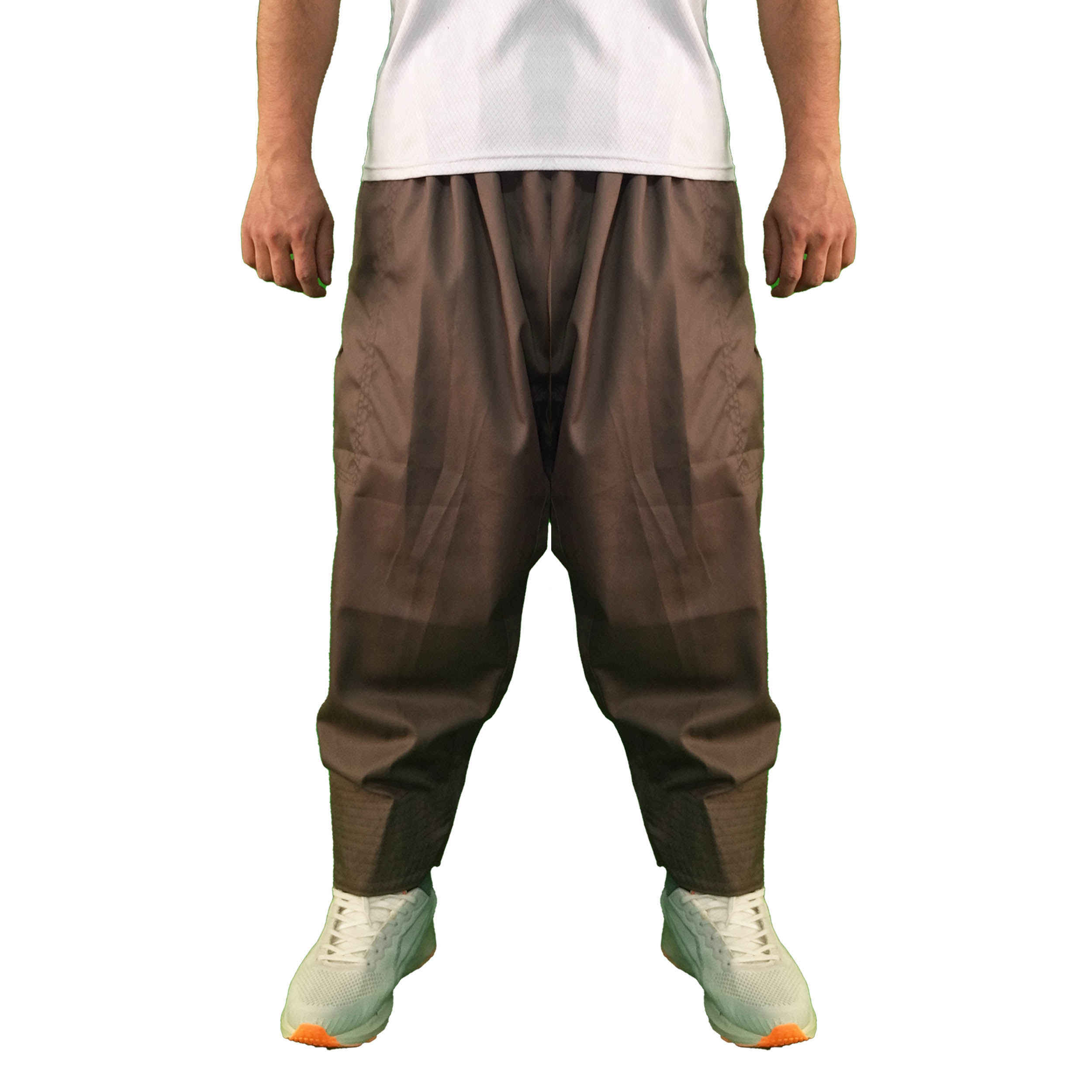 Pantalon Traditionnel Kurde – Marron Classique Shalwar