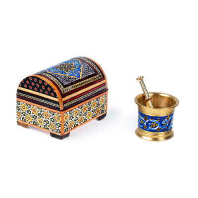 Coffret Cadeau Artisanal Persan avec Safran