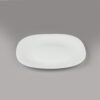Service de table blanc en mélamine pour 6 personnes Lavable au lave-vaisselle