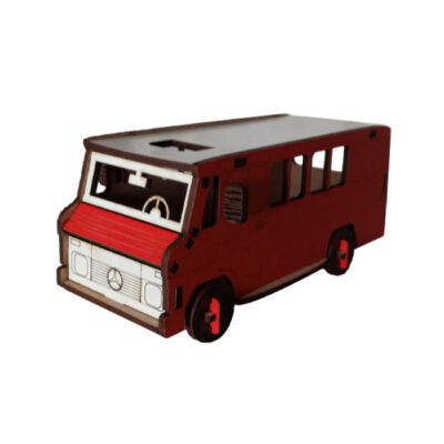 Kit de Modèle Puzzle 3D en Bois – Bus