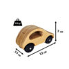 Voiture jouet en bois faite à la main pour enfants
