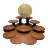 Ensemble Haft-Seen en bois pour Norouz – Porte-bougie avec calligraphie
