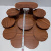 Ensemble Haft-Seen en bois pour Norouz – Porte-bougie avec calligraphie