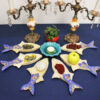 Ensemble Haft-Seen en bois pour Norouz – Motif poisson traditionnel