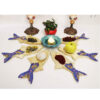 Ensemble Haft-Seen en bois pour Norouz – Motif poisson traditionnel