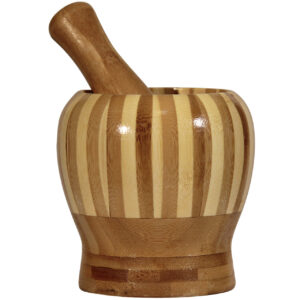 Ensemble Mortier et Pilon en Bois Fait Main Style Rustique