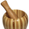Ensemble Mortier et Pilon en Bois Fait Main Style Rustique
