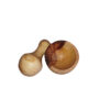 Ensemble Mortier et Pilon en Bois Fait Main pour l'Excellence Culinaire