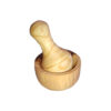 Ensemble Mortier et Pilon en Bois Fait Main pour l'Excellence Culinaire