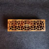 Boîte organisatrice en bois pour sachets de thé 4 compartiments Design Marron classique