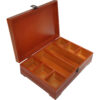 Boîte organisatrice en bois pour sachets de thé 8 compartiments multifonction